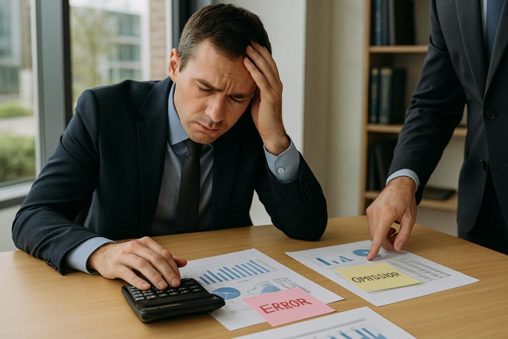 who pays for errors and omissions